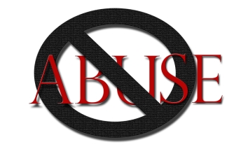 Illustrator about No Abuse symbol